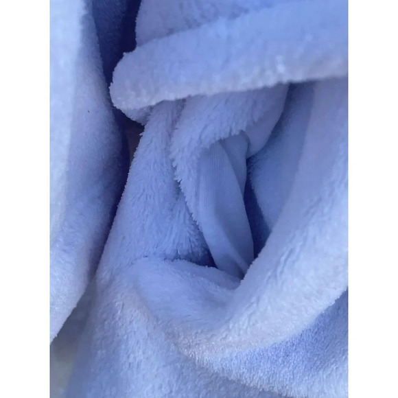 PINK Victorias Secret Womens Hooded Bling Sherpa Robe White Sz M/L - Picture 4 of 11